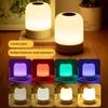 Lămpi de noptieră reglabile la atingere Lumină de atmosferă fără fir cu telecomandă, lumină de noapte reîncărcabilă reglabilă în culoare pentru dormitor