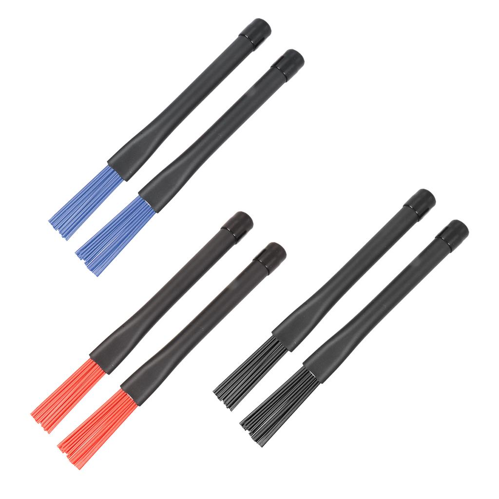 2pcs Retractable Drum Brushes Professional Nylon Drum Brushes Set with Rubber Handles for Rock Band