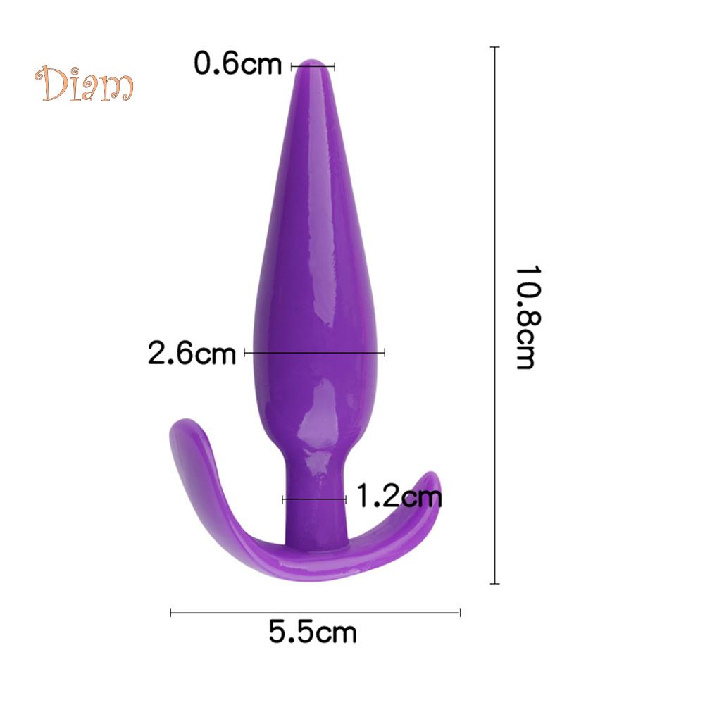 lollipops 4Pcs T-Bar Base Butt Anal Plug Massager Couple Flirting Masturbation Sex Toy