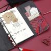 Retro Scrapbook Binder Cloth Cover Loose-leaf Notebook Portable A6 Loose-leaf Diary  for Girls