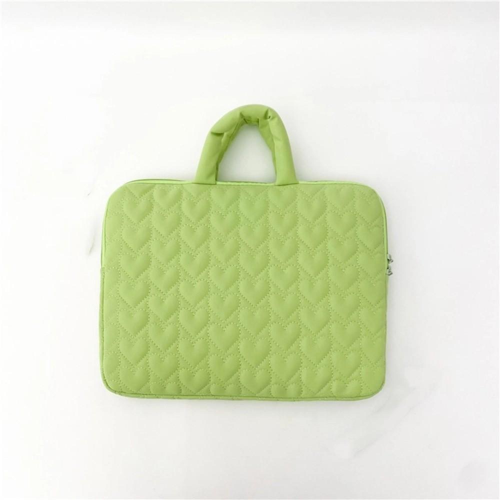 

Solid Color Tablet Case Heart Pattern Laptop Sleeve Fashionable Storage Bag College