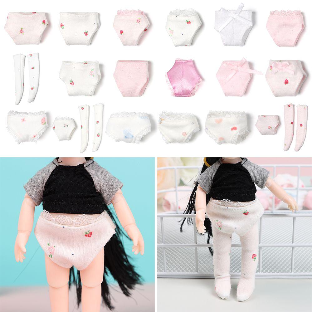 

Аксессуары для кукол, модное нижнее белье для кукол BJD, 1/11, трусики для кукол, одежда для кукол «сделай сам», хлопковые носки для кукол