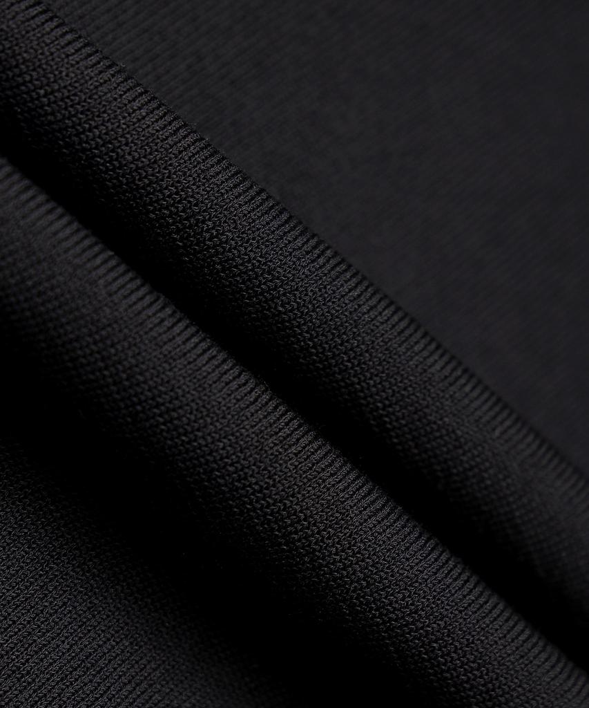 247Silijeu Lunalite 16Gg Half Knit Top Black