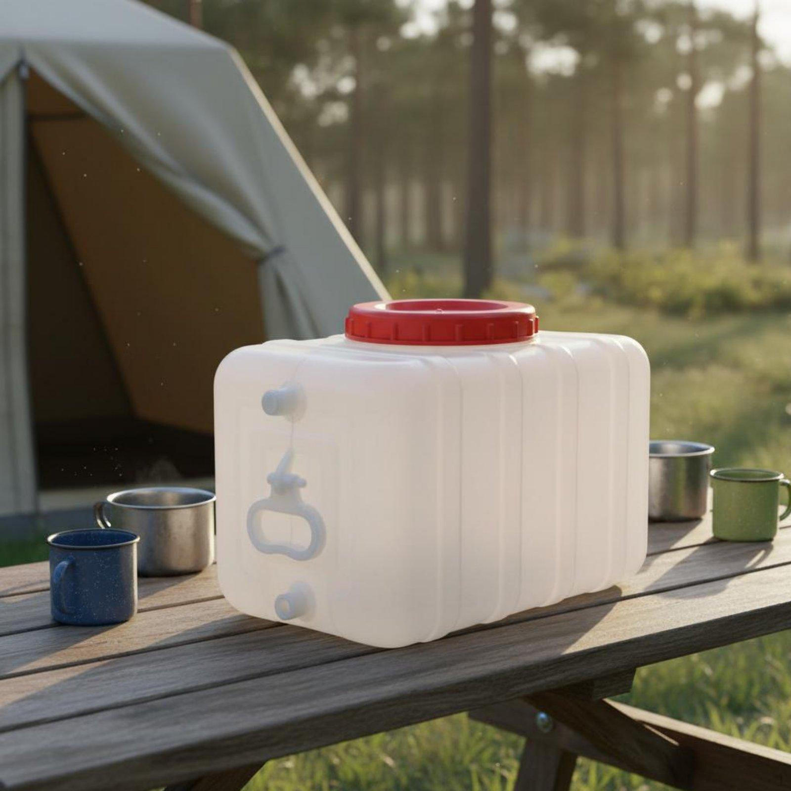 Food Grade Water Jug Thickened Material Rectangular Container LeakResistant Seal for Outdoor,
