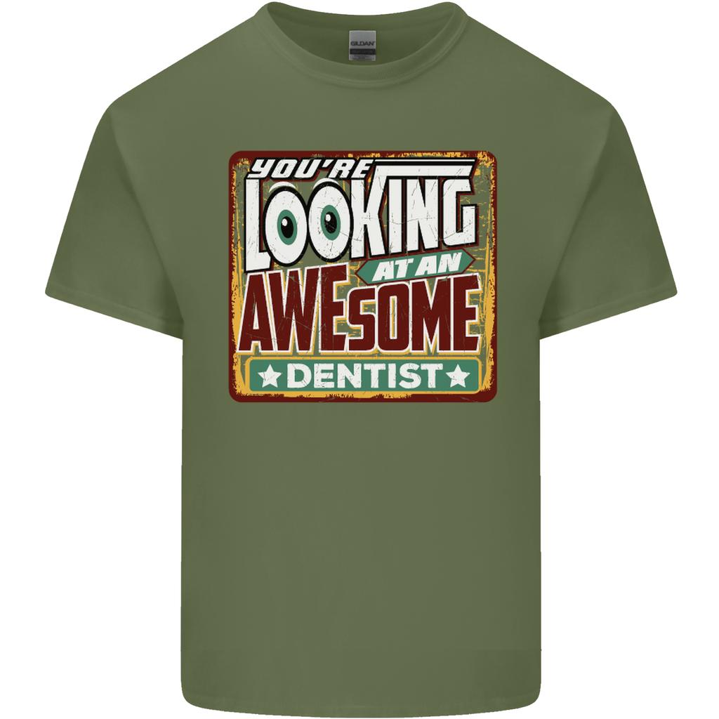 Youre Looking At an Awesome Dentist Unisexs Light Cotton TShirt