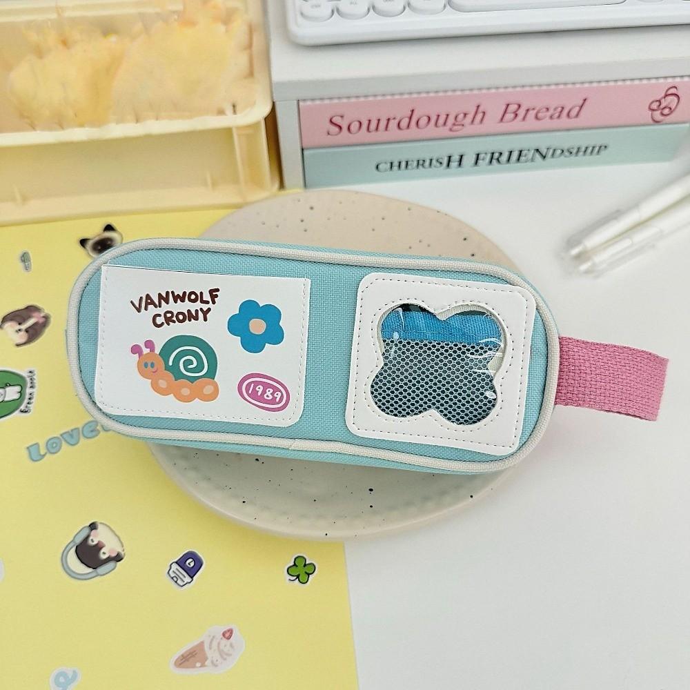 Picnic Series Cartoon Stationery Bag Rabbit Pen Pencil Case Kawaii Pencil Bag  Student