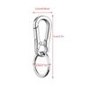 Zinc Alloy Car Key Chain Anti-Lost Keychain With KeyRing Simple Gourd Buckle Carabiner Keychain Auto Waist Belt Clip Holder