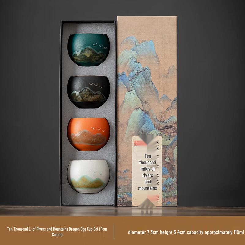 Wanli Shanhe Ceramic Master Teacup Set