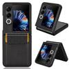 For ZTE Nubia Flip2 5G A404ZT Case Card Holder Litchi Texture Leather+PC Folding Phone Cover