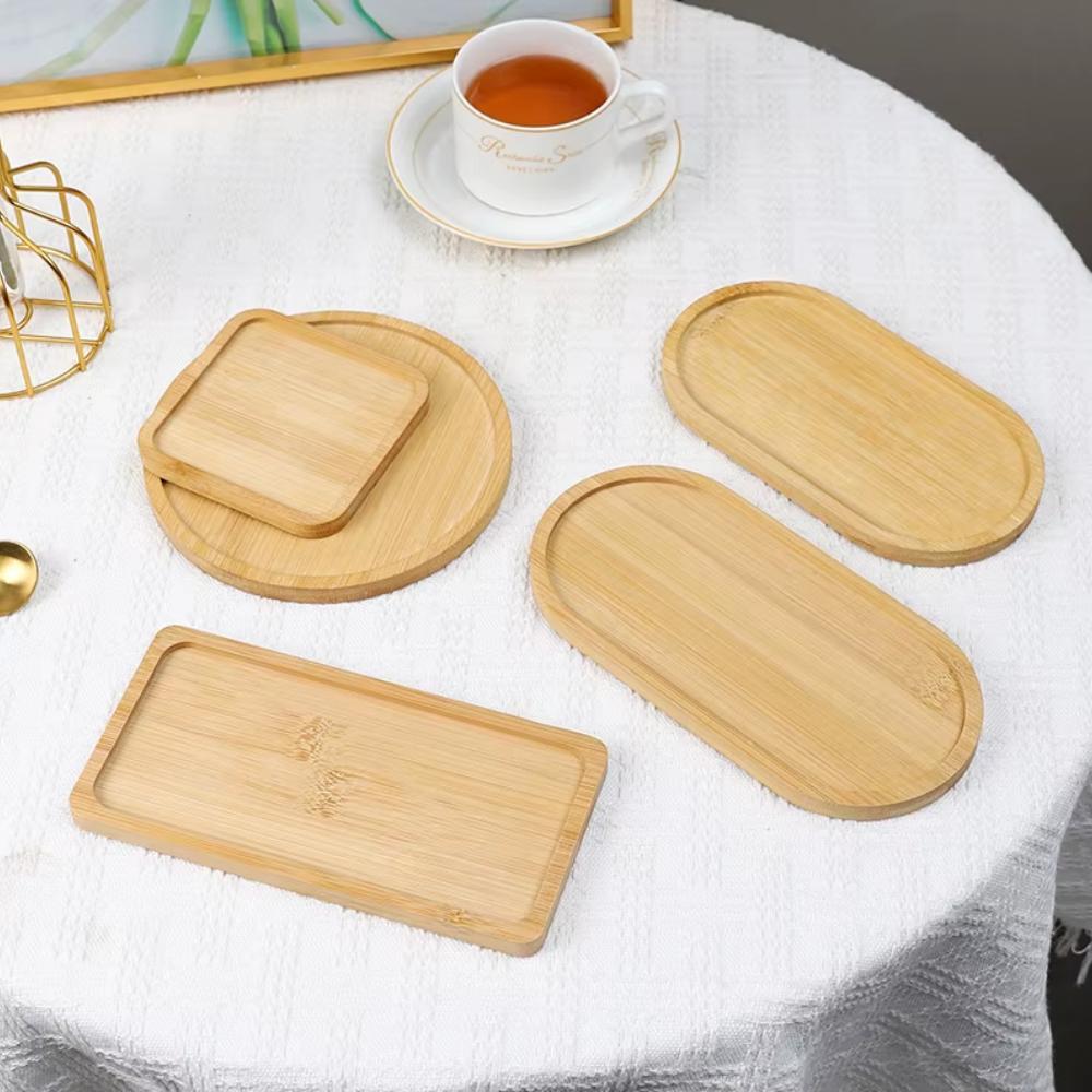 Various bamboo trays, flower pot trays, cup pads, seat pads, anti-slip pads, table decoration trays, creative mats, cup pads