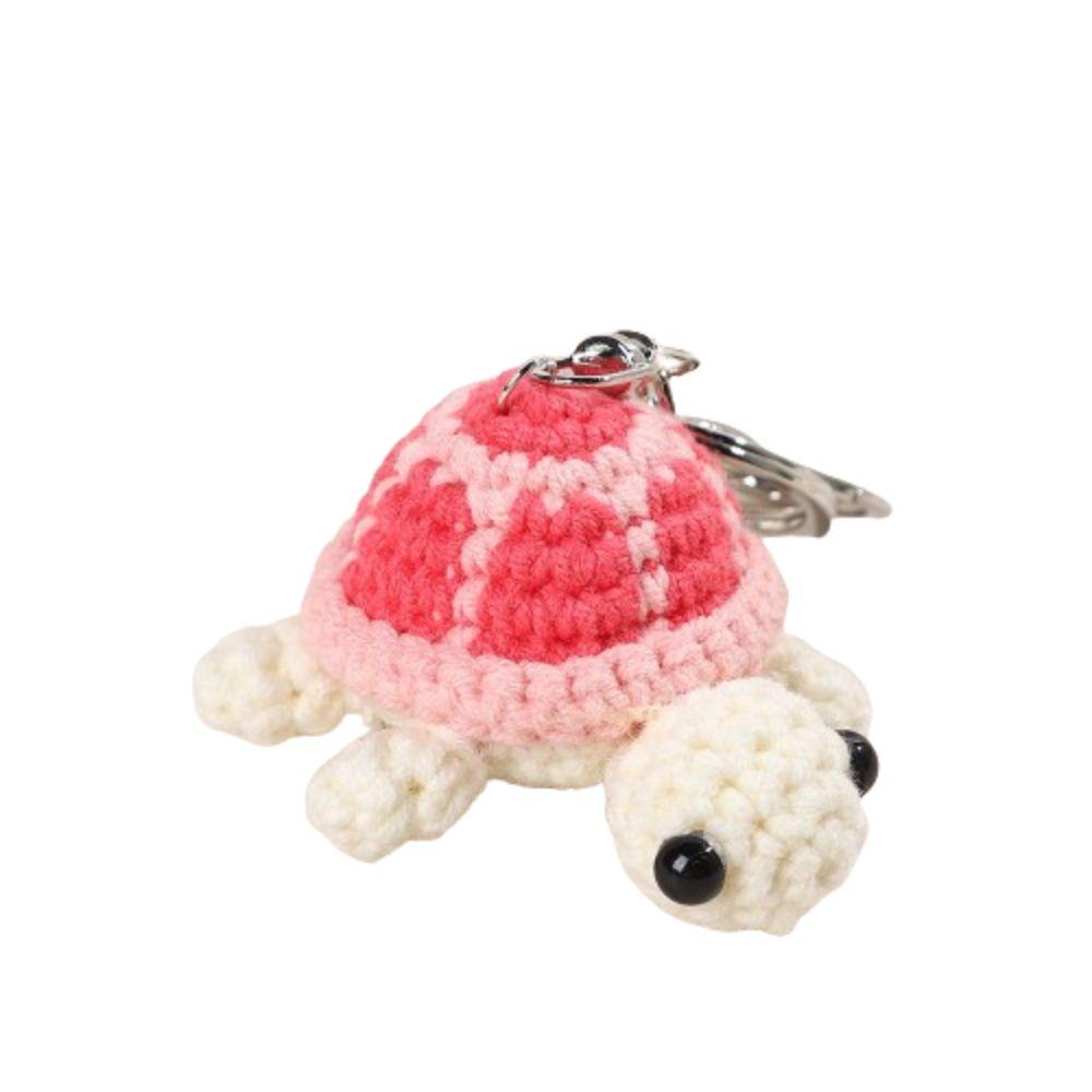 Wool Knitting Little Turtle Keychain Cartoon Tortoise Turtle Doll Pendant Keychain  Kids Toys