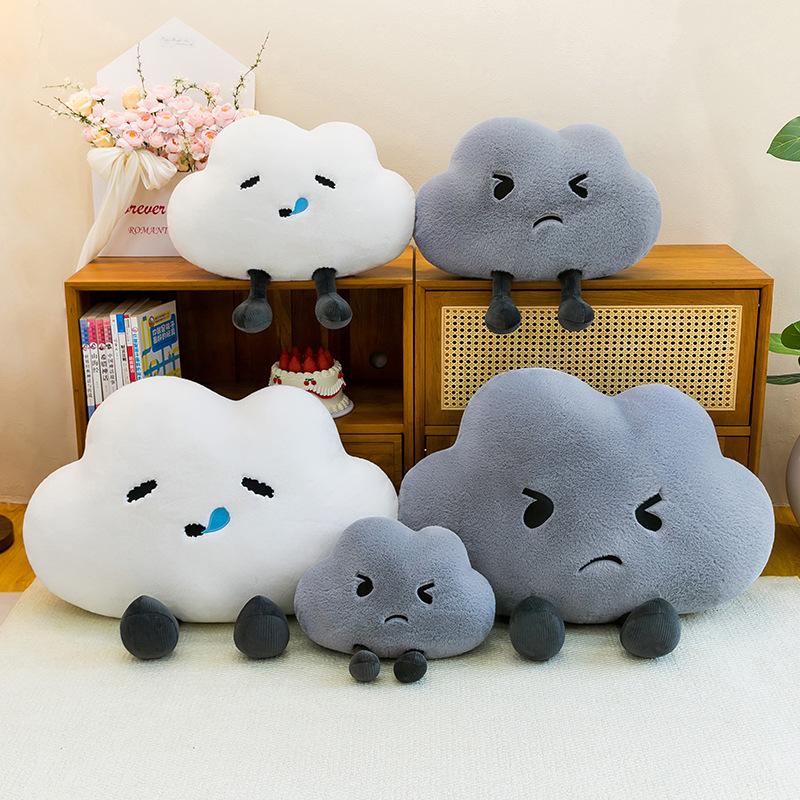 Cloud Plush Backrest Pillow for Girls – Soft Dormitory Sofa Cushion & Lumbar Support