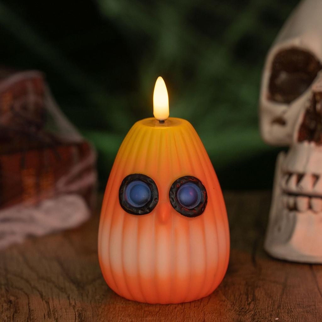 Whimsical Owl Candle Halloween Decor Glow-in-the-Dark Night Light