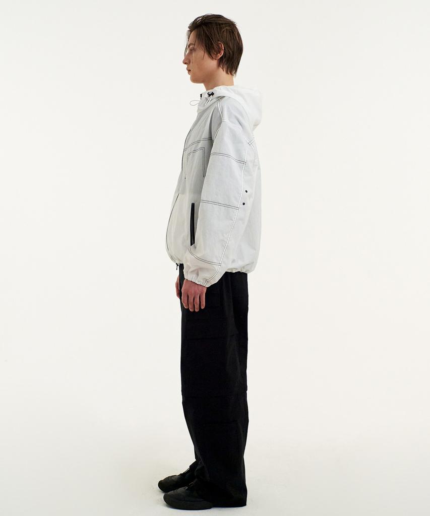 Mmgl Stitched Windbreaker (White)