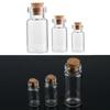Vials Glass Bottle Blank Mini Containers Transparent Message Bottles With Cork Stopper Tiny Small