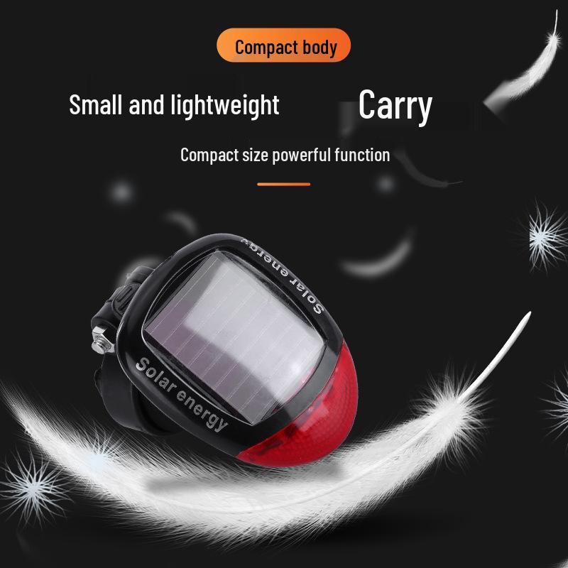 Solar-Powered Bicycle Taillight: No Charge Needed for Night Riding