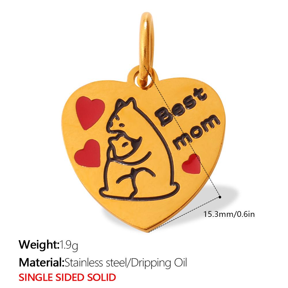 Cartoon Pet Series Stainless Steel Necklace & Bracelet Pendant for Women