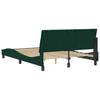 Bed Frame without Mattress  Hanko  Dark Green 140 x 190 cm Velvet