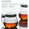Kinto UNITEA One-Touch Teapot Heat-Resistant Glass Available Capacity Tea Ware