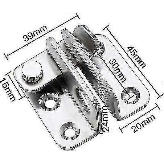 2 Pieces Of Latches For Different Types Of Doors, With Matching Screws - chuan