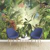 European Retro Rainforest Mural Tiger Parrot Wallpaper for Living Room Sofa TV Mural Background Wall Paper Home Decor