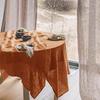 100%Linen Tablecloth, Natural Durable Material Rectangle Dust-Proof Table Cover,for Kitchen Dinning Party Tea Table  Decoration