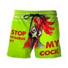 Funny Chicken Swimming Shorts 3d Printed Surfing Board Beach Shorts Men's Swim Trunks Streetwear Summer Fashion Short Pants