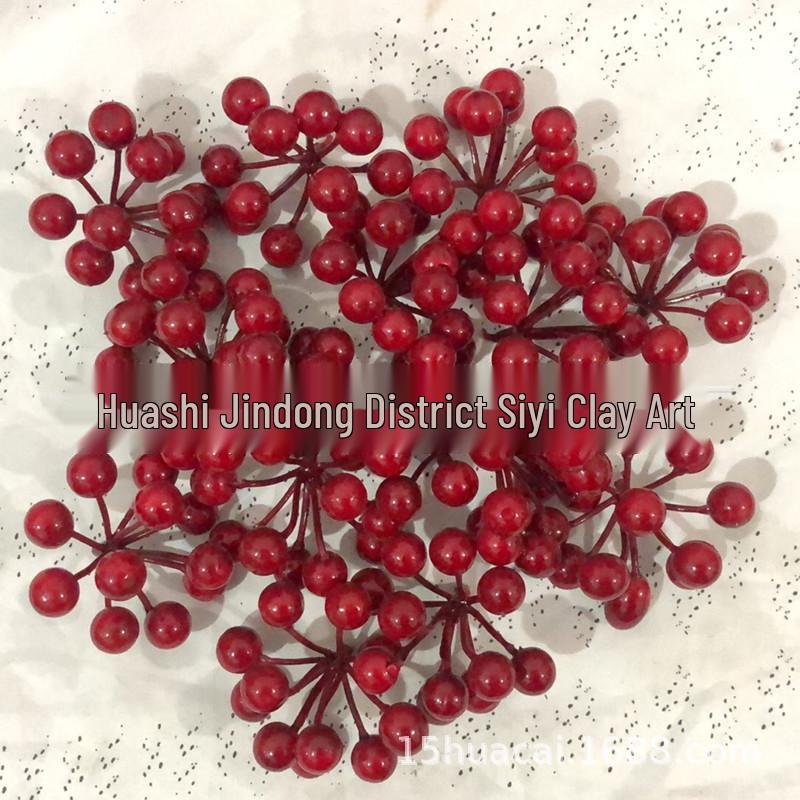 11 Red Berry Sprays - Christmas Craft Decorative Accessories