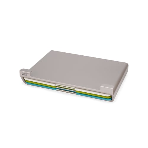 Joseph Joseph Slim Color-Coded Cutting Board Set, Multicolor, Large, Folio, Under-Shelf, 60235, Set of 3