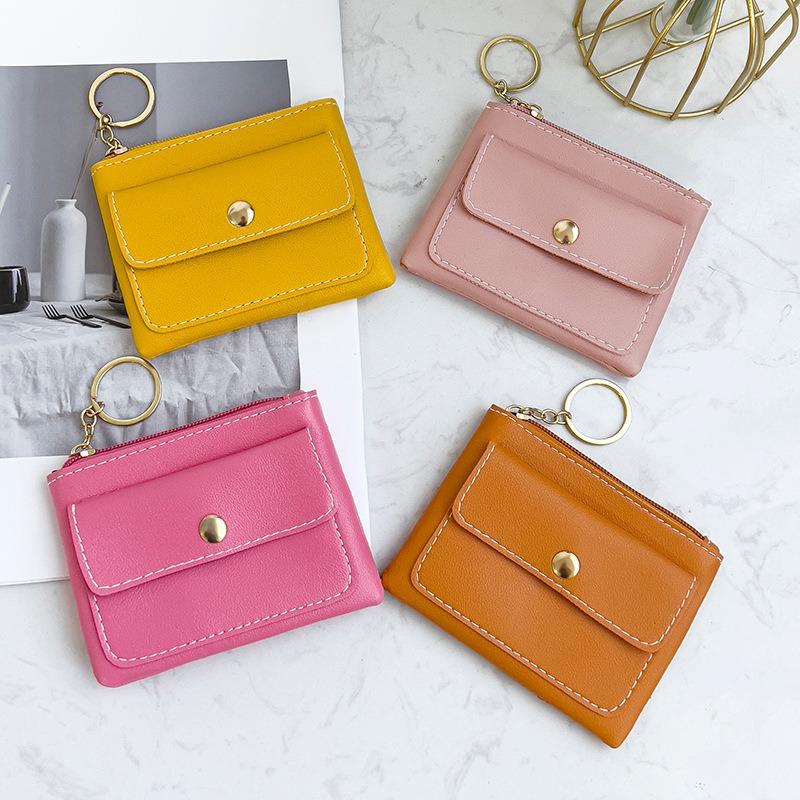Fresh and versatile key bag, summer small change bag, women's mouth red envelope.