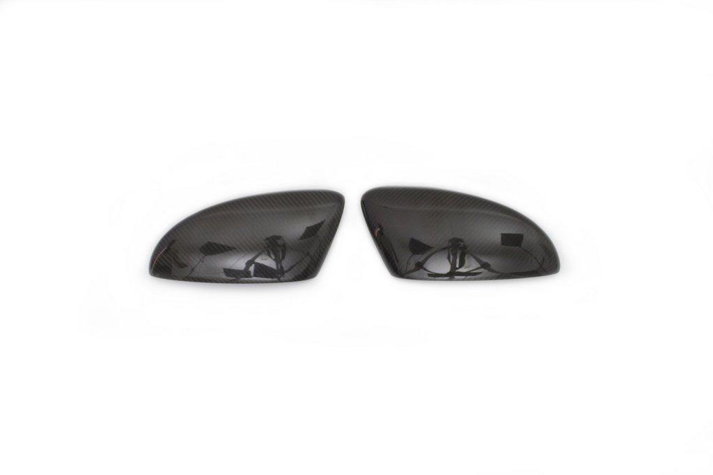 Covers for Mirrors (2 Pcs, Natural Carbon) for Volkswagen Scirocco