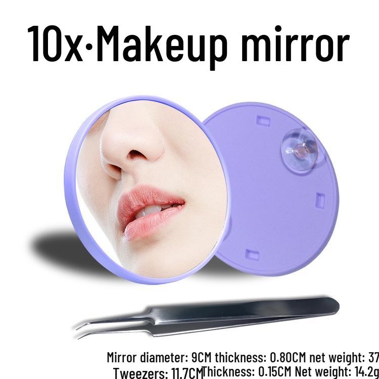 Portable 5x/10x HD Beauty Makeup Mirror with Suction Cup
