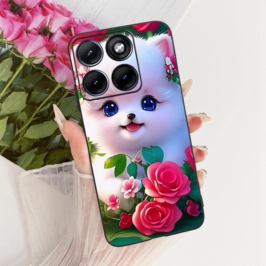 Fashion Painted Shell for Motorola Edge 70 Fusion Case Eedge70 Fusion Soft Silicone Black Cover for Moto edge 70fusion Capa