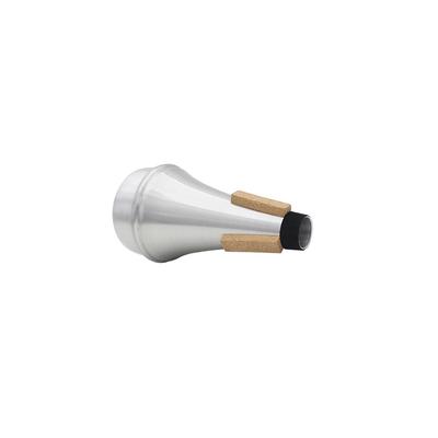 Hochwertiger gerader Trompetendämpfer aus Sourdine-Aluminiumlegierung in silberner Farbe