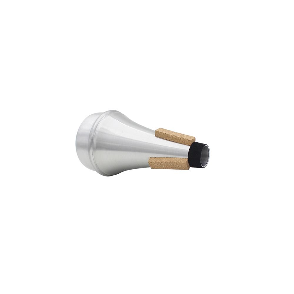 High Quality Trumpet Straight Mute Sourdine Aluminum Alloy Silver Color