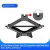 1Pcs Heavy Duty Scissor Car Jack Labor Saving Steel For Tire Change Roadside Emergency
