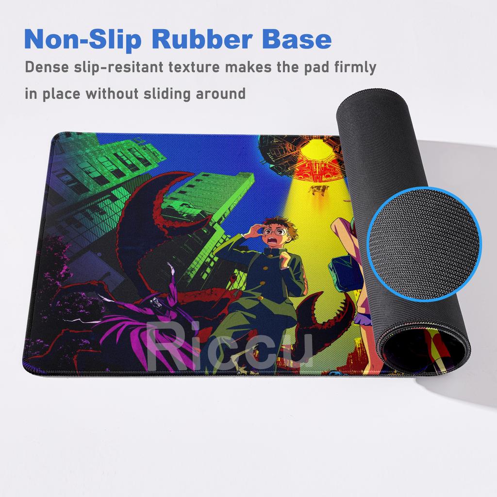 40x90cm Big Mousepad PC Keyboard Non-slip Deskmat Anime Dandadan Mice Pad Ayase Momo Takakura Ken Seiko Manga Office Accessories