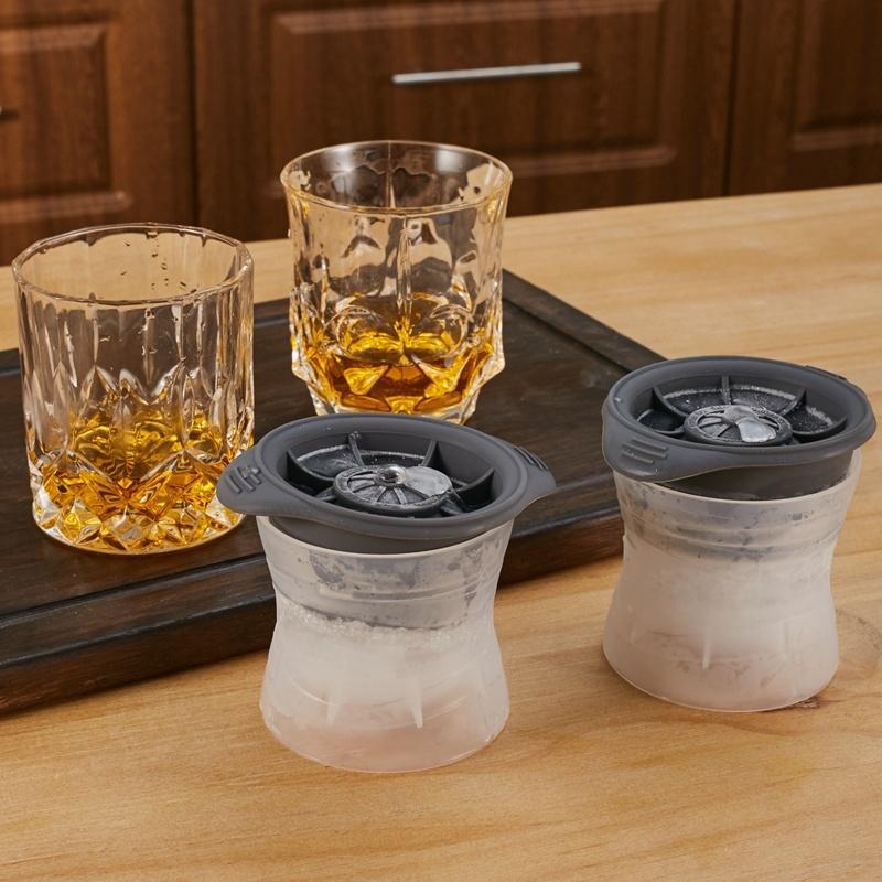 Mode 2,5'' Runde Kugel Eiswürfelform Große Kugel Eisformen Cocktails Whiskey Scotch
