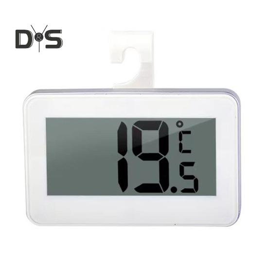 Termómetro colgante para refrigerador con pantalla LCD, termómetro digital resistente al agua para congelador, funciona con pilas, medidor de temperatura de alta precisión para refrigerador.
