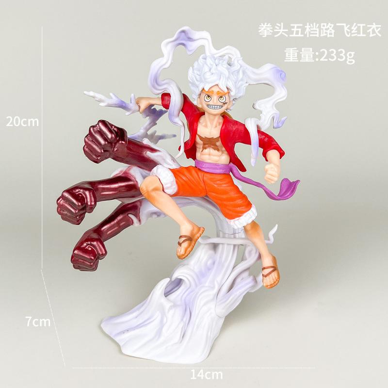 8-28Cm One Piece Anime Figures Nika Luffy Gear 5Th Action Figure Gear 5 Sun God Pvc Figurine Gk Statue Model Decoration Toys