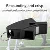 Referee Dolphin Whistle Sturdy Durable Resounding Crisp Portable Sound Whistle for CompetitionsBlack