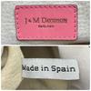 J&M DAVIDSON Handtasche Semi Umhängetasche Leder Rosa Carnival Kordelzug Fransen