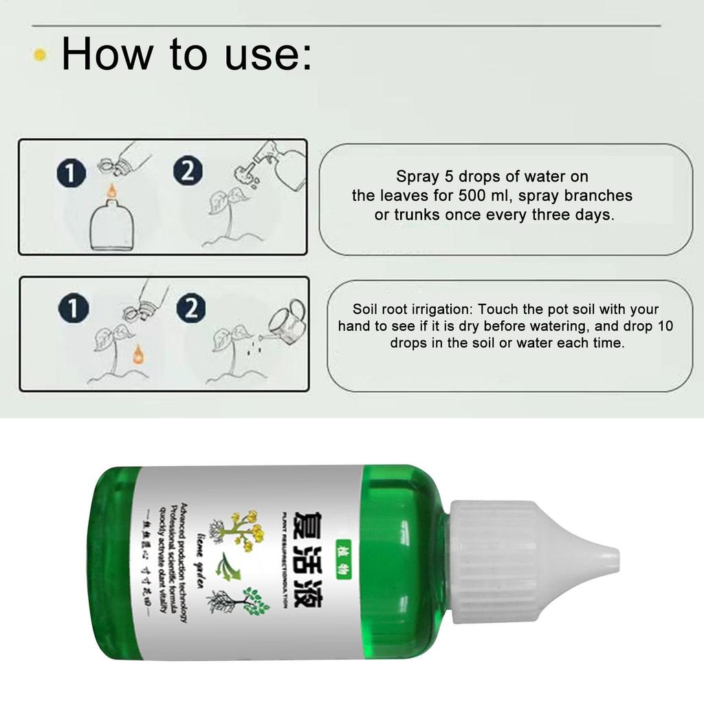 50ml Plant Revitalizer Resurrection Liquid Fertilizing Liquid Concentrate Fertilizing Liquid Concentrate Plant Promotes Growth