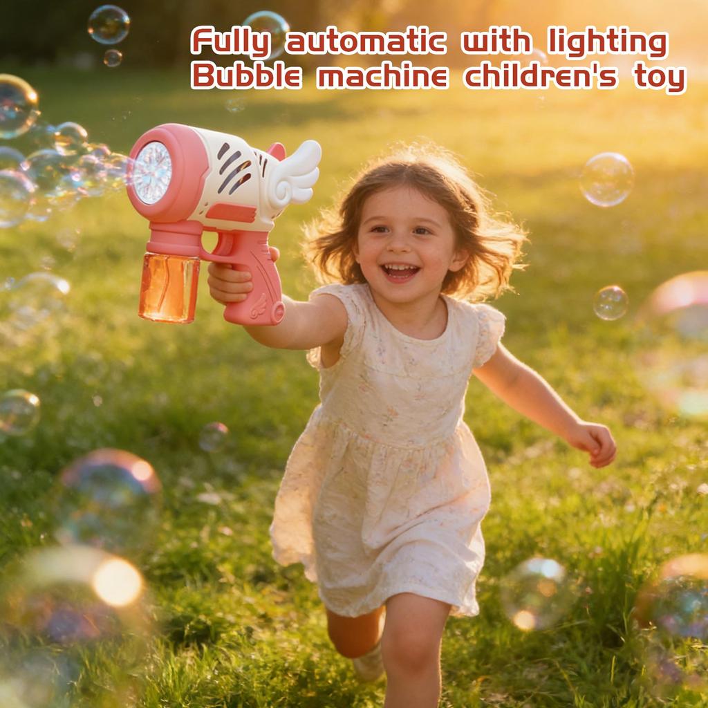 Bubble Machine Fully Automatic With Light Bubble Children's Toy