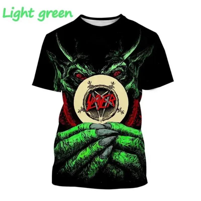 Nuova T-shirt 3D Slayer Torrent Metal Band per Moda Unisex Abbigliamento Uomo T-shirt Oversize Gotica Oscura Teschio Fantasma Top