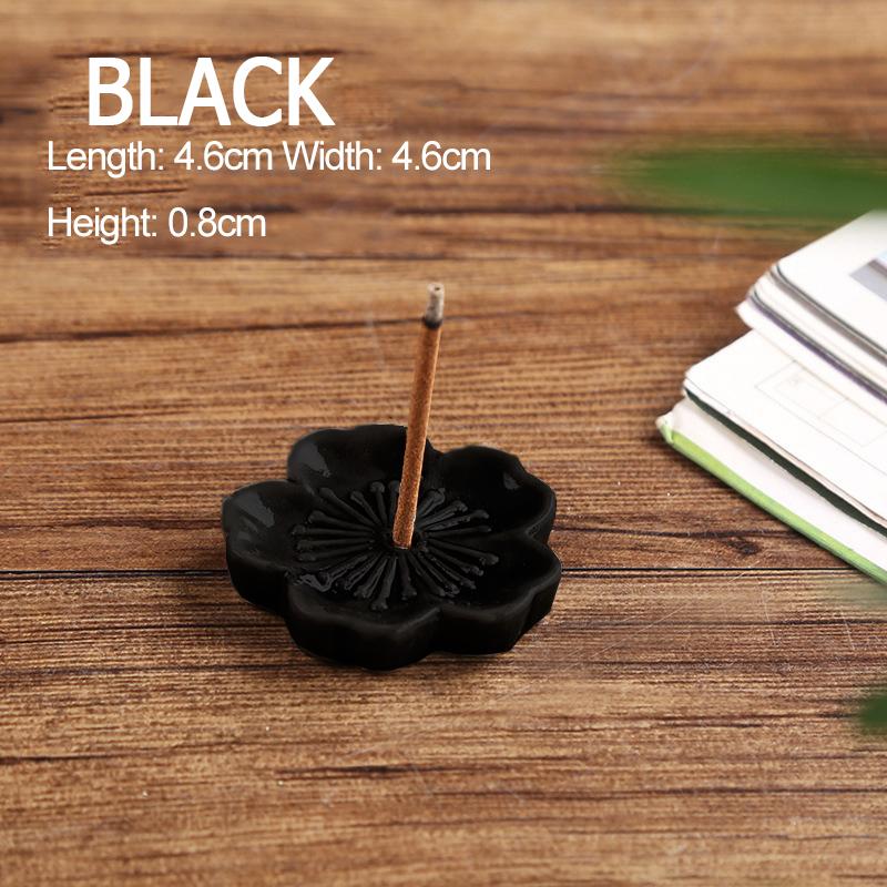 Ceramic Cherry Blossom Incense holder wax melt Burner sahumerios holder Aromatherapy Office Teahouse Living Room Ornament XX007