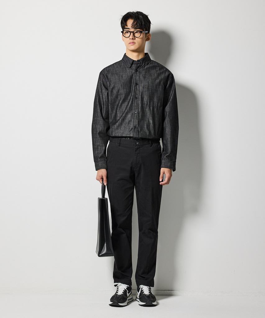STCO Diems Soft Cotton Comfort Chino Pants Black (Tapered Fit)_Dpaxz01Csb