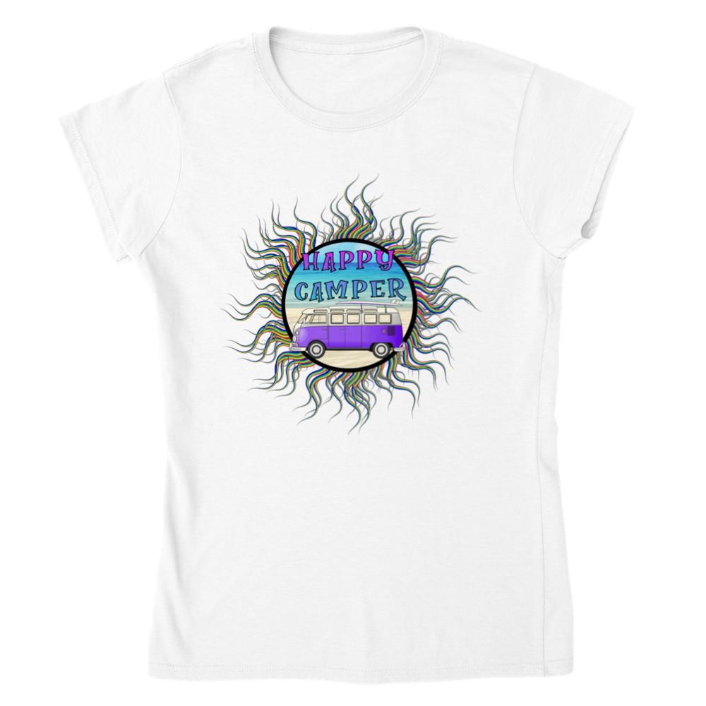 Happy Camper - Classic Womens Crewneck T-shirt Unisex T-Shirt L