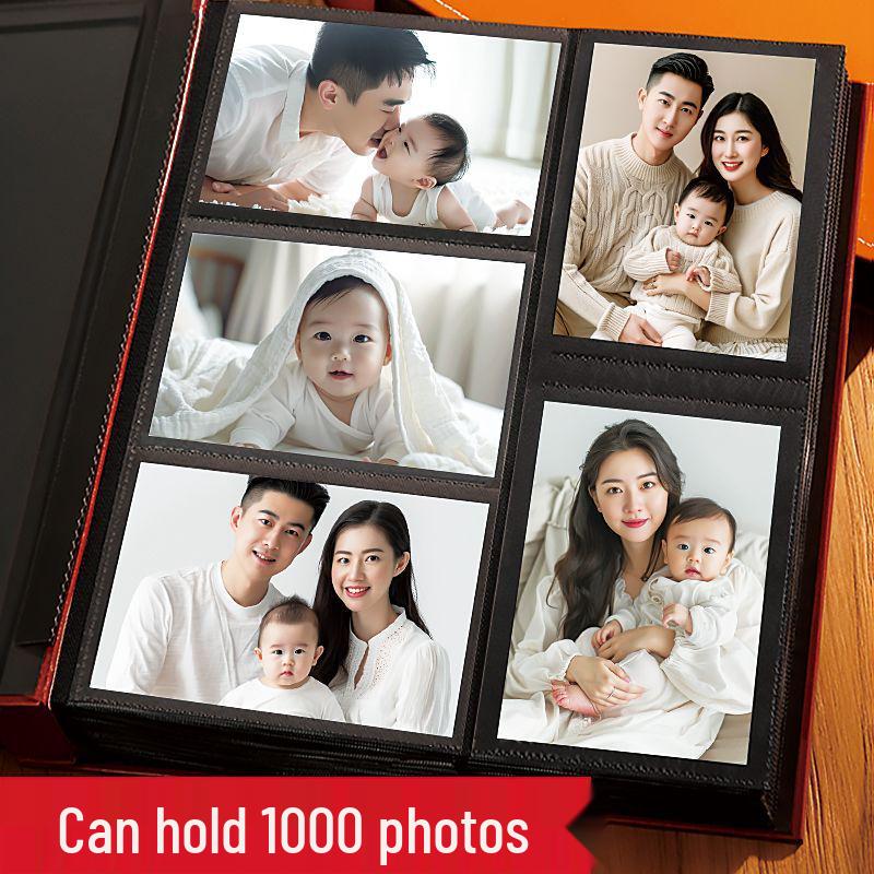 Mixed Size Family Edition Photo Album - 5678 Inch, Large Capacity, Commemorative, Couples' Photo Storage