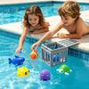 Cute Cartoon Design Underwater Dive Toys with Storage Cage Pool Diving Game Set  Summer Water Play